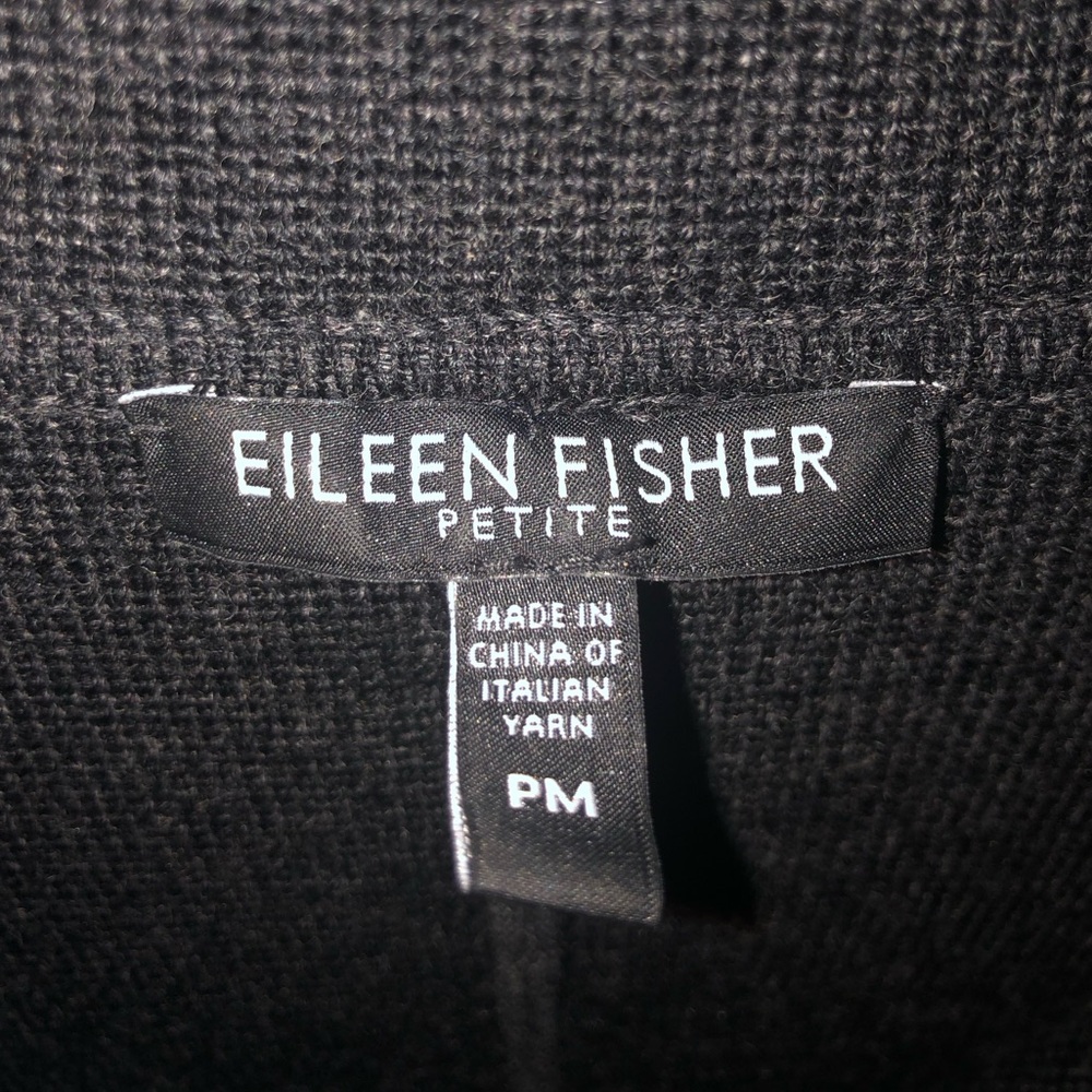 Eileen Fisher Wool Sweater Coat MP - Picture 11 of 12
